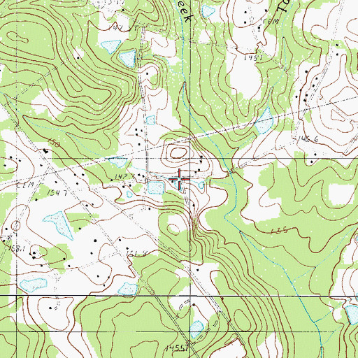 Topographic Map of Ansel Smith Pond, SC