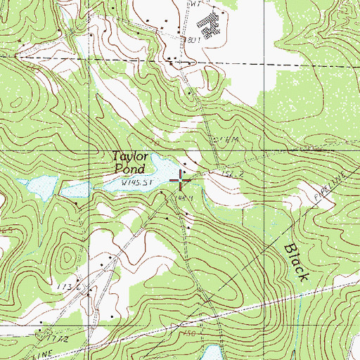 Topographic Map of South Carolina Noname 32073 D-0940 Dam, SC