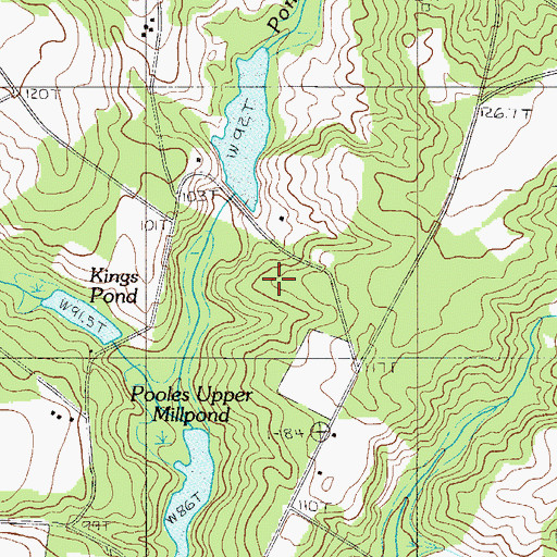 Topographic Map of South Carolina Noname 32079 D-1005 Dam, SC