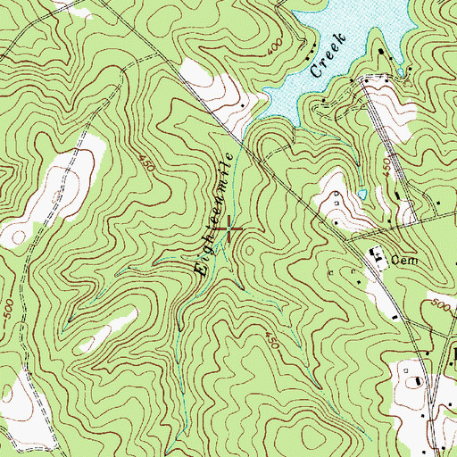 Topographic Map of Bickleys Pond, SC