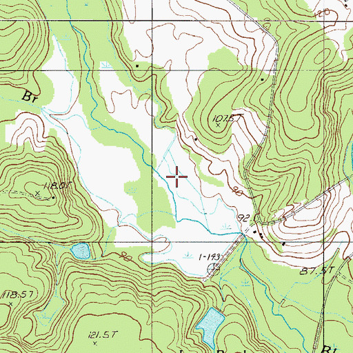 Topographic Map of Gunters Pond, SC
