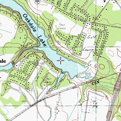 Topographic Map of South Carolina Noname 21001 D-1627 Dam, SC