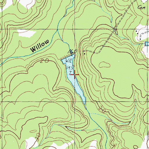 Topographic Map of Palles Pond Dam, SC