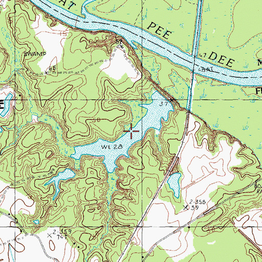 Topographic Map of King River Pond, SC