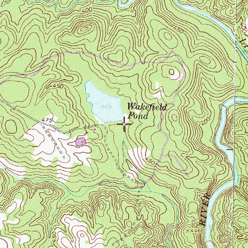 Topographic Map of South Carolina Noname 01004 D-3035 Dam, SC