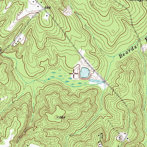 Topographic Map of South Carolina Noname 30001 D-2989 Dam, SC