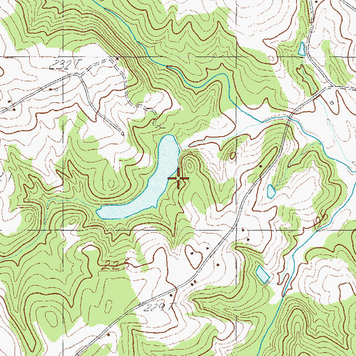 Topographic Map of South Carolina Noname 30009 D-3009 Dam, SC