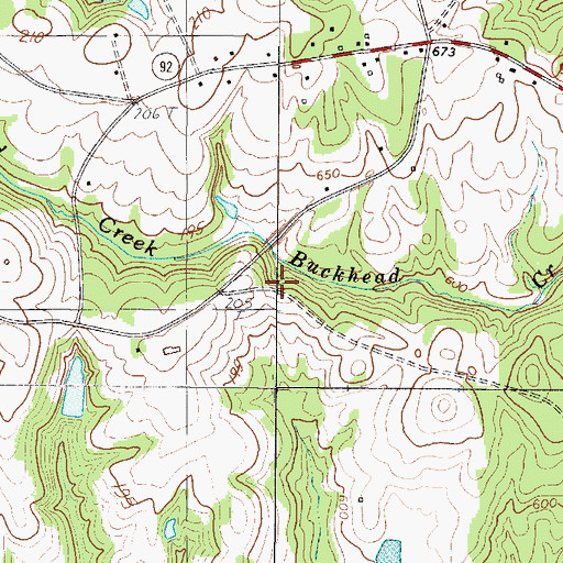 Topographic Map of South Carolina Noname 30012 Dam, SC
