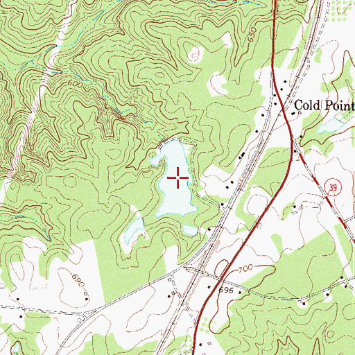 Topographic Map of Larry Crenshaw Pond, SC