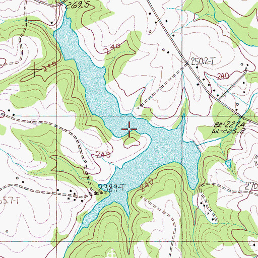 Topographic Map of Thicketty Creek WCD Lake Number 26, SC