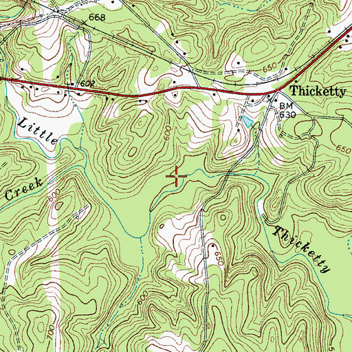 Topographic Map of South Carolina Noname 11008 D-3408 Dam, SC