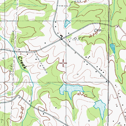 Topographic Map of South Carolina Noname 11015 D-3400 Dam, SC