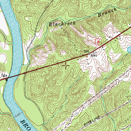 Topographic Map of South Carolina Noname 11017 D-3401 Dam, SC