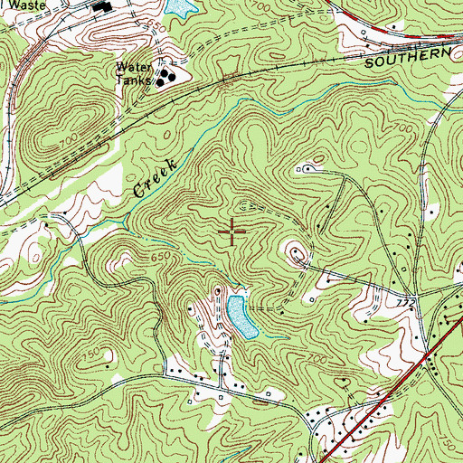 Topographic Map of South Carolina Noname 11026 D-3418 Dam, SC
