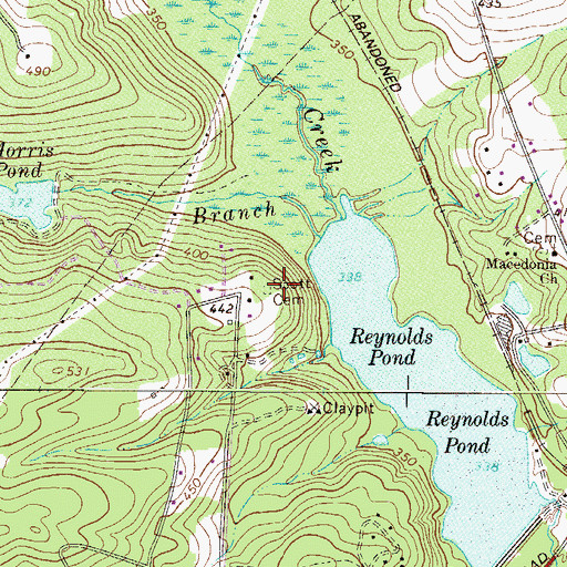 Topographic Map of South Carolina Noname 02002 D-0710 Dam, SC