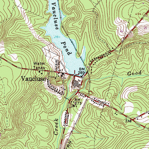 Topographic Map of South Carolina Noname 02004 Dam, SC
