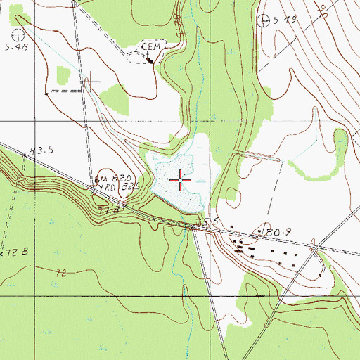 Topographic Map of Goodyear Pond, SC
