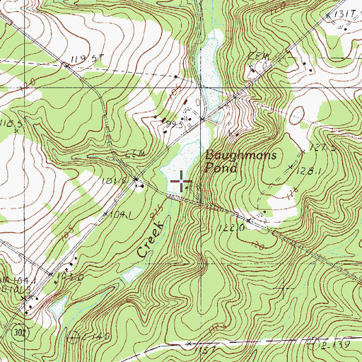 Topographic Map of South Carolina Noname 02020 D-2001 Dam, SC