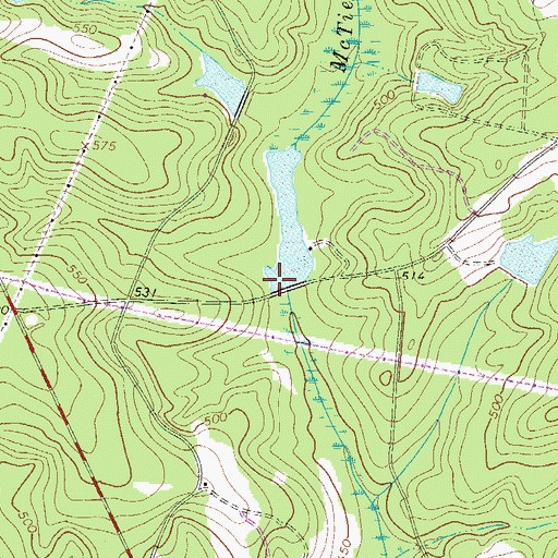 Topographic Map of South Carolina Noname 02025 D-0724 Dam, SC