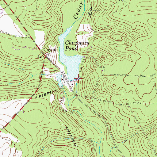Topographic Map of South Carolina Noname 02026 D-2004 Dam, SC