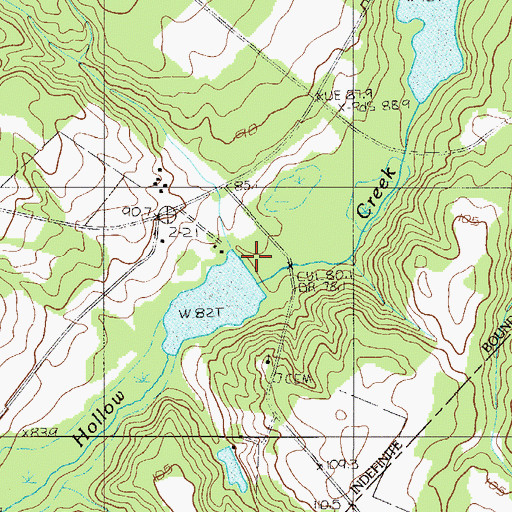 Topographic Map of South Carolina Noname 02030 D-2051 Dam, SC