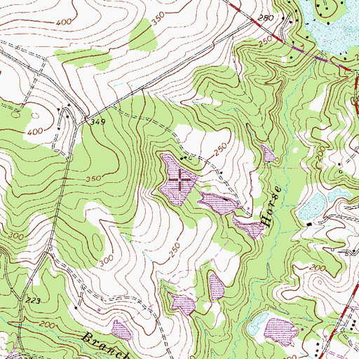 Topographic Map of Garner Pond Number One, SC