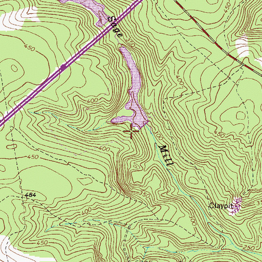 Topographic Map of South Carolina Noname 02035 D-2129 Dam, SC