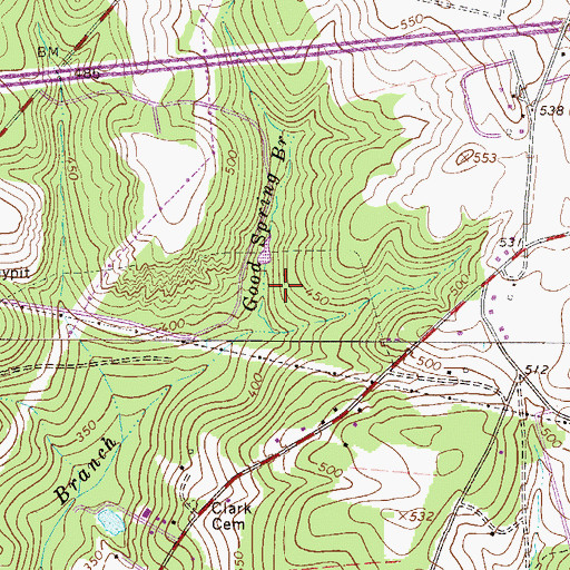 Topographic Map of South Carolina Noname 02036 D-2006 Dam, SC