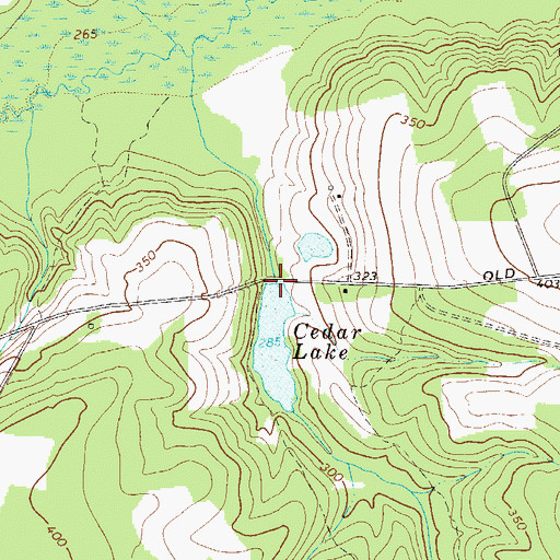 Topographic Map of South Carolina Noname 02037 D-2028 Dam, SC