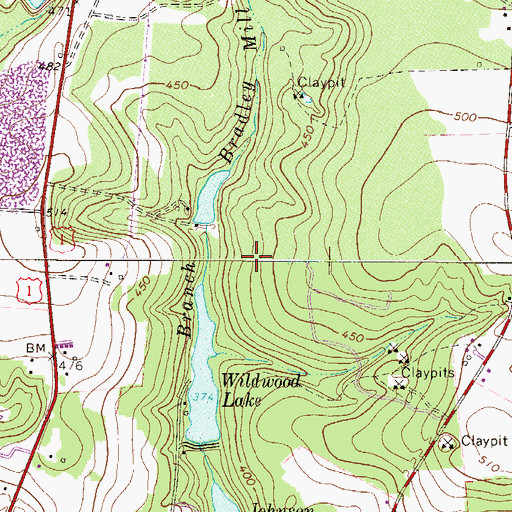 Topographic Map of South Carolina Noname 02039 Dam, SC
