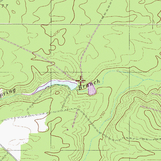 Topographic Map of South Carolina Noname 02042 D-2037 Dam, SC