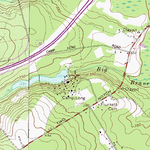 Topographic Map of South Carolina Noname 02046 D-0821 Dam, SC