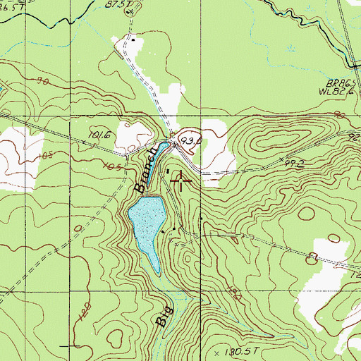 Topographic Map of South Carolina Noname 02050 D-2143 Dam, SC