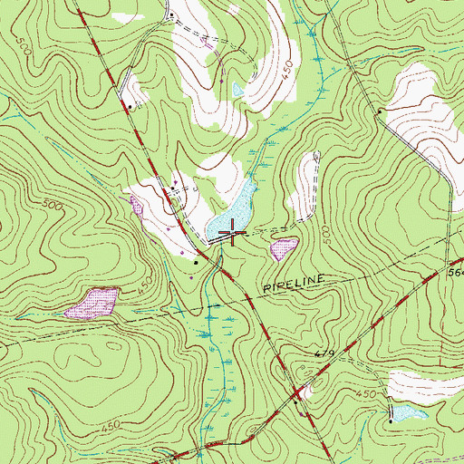 Topographic Map of South Carolina Noname 02054 D-2012 Dam, SC