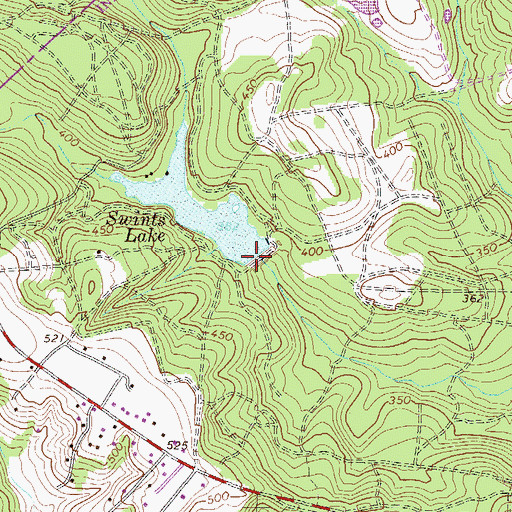 Topographic Map of South Carolina Noname 02061 D-2014 Dam, SC
