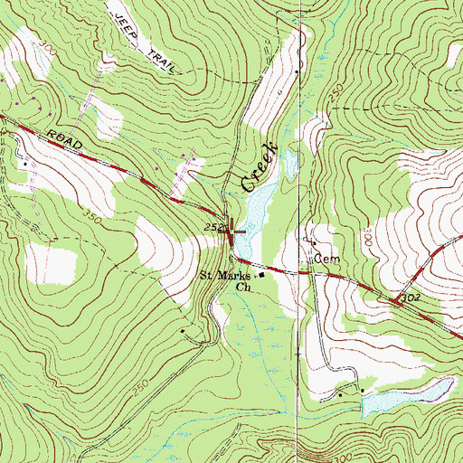 Topographic Map of South Carolina Noname 02070 D-2017 Dam, SC