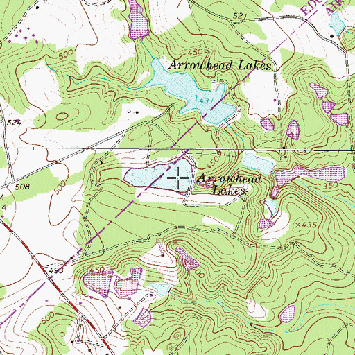 Topographic Map of South Carolina Noname 02071 D-2165 Dam, SC