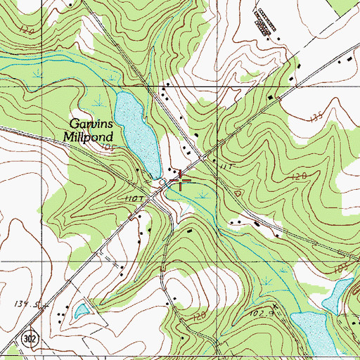 Topographic Map of South Carolina Noname 02072 D-2130 Dam, SC