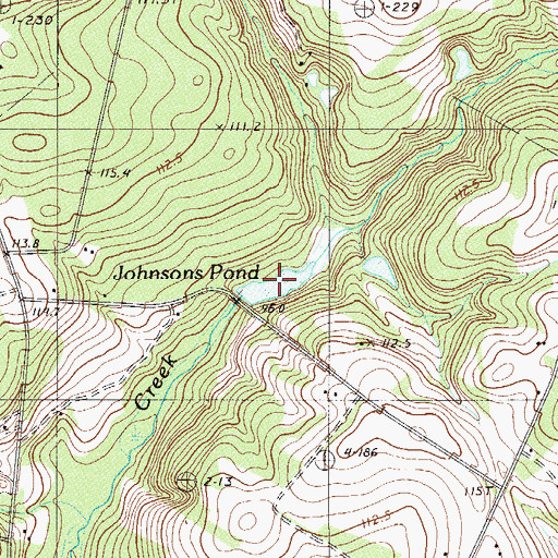 Topographic Map of Johnsons Pond, SC