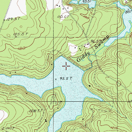 Topographic Map of South Carolina Noname 02090 D-2032 Dam, SC