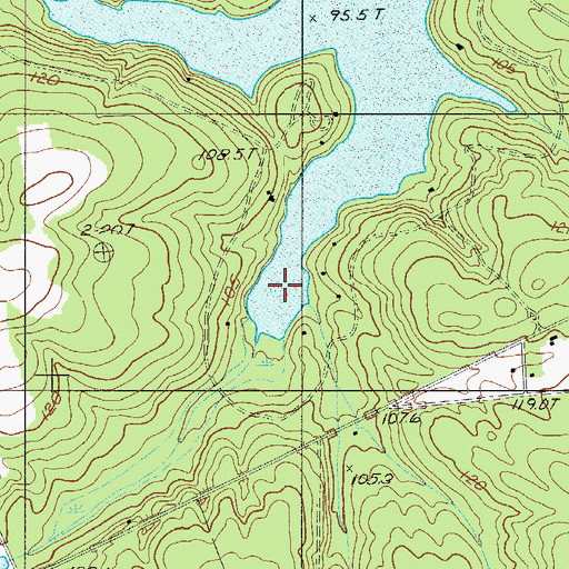 Topographic Map of Edisto Lake, SC