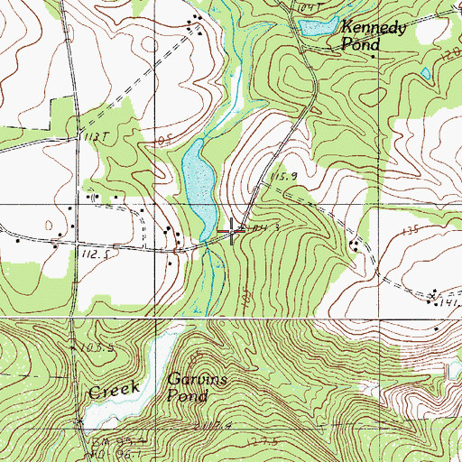 Topographic Map of South Carolina Noname 02097 D-2029 Dam, SC