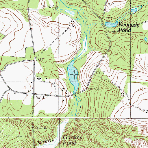 Topographic Map of Swartz Pond, SC
