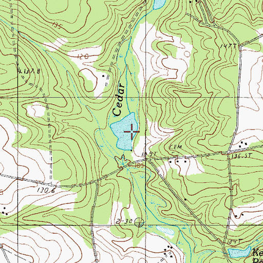 Topographic Map of South Carolina Noname 02098 D-2140 Dam, SC