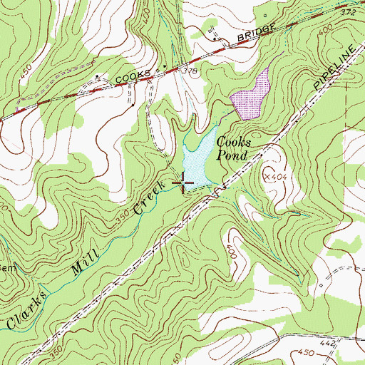 Topographic Map of South Carolina Noname 02099 D-0825 Dam, SC