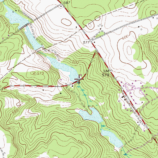Topographic Map of South Carolina Noname 02104 D-0833 Dam, SC