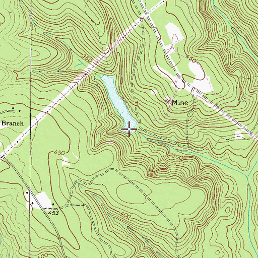 Topographic Map of South Carolina Noname 02111 D-2049 Dam, SC