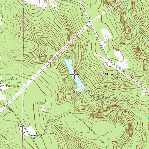 Topographic Map of Burdens Deep Pond, SC