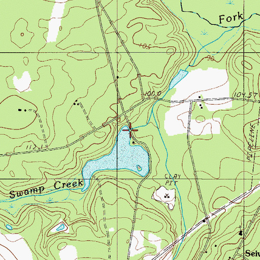 Topographic Map of South Carolina Noname 02113 D-2142 Dam, SC