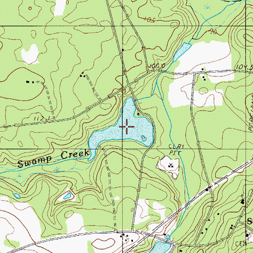 Topographic Map of Bonnie Lake, SC